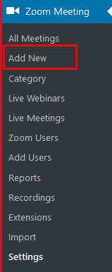 Schedule Meeting with Zoom